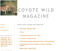 Tablet Screenshot of coyotewildmag.com